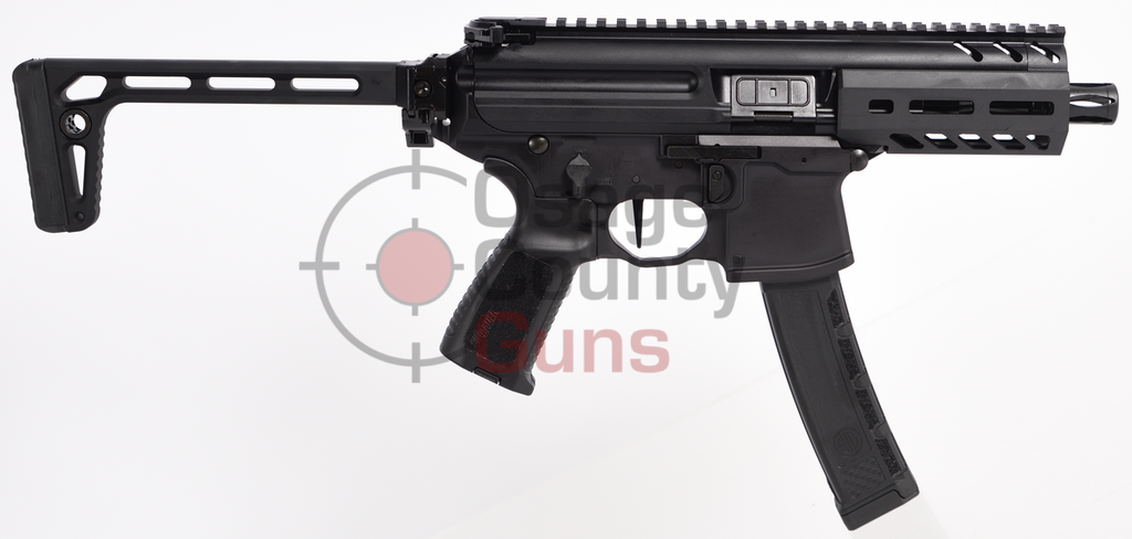 SIGMPX, 9MM, SBR, 4.5, BLK, SEMI, FOLDING STOCK, AL MLOK HG, (1) 35RD MAG