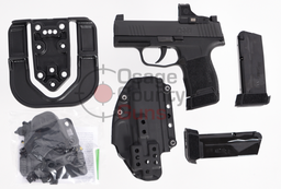 [365-9-BXR3-TACPAC-RS] Sig Sauer P365 TACPAC w/ Romeo-RS, 9mm, 3.1", Supp Height XRAY3, (3) 12rd, Holster