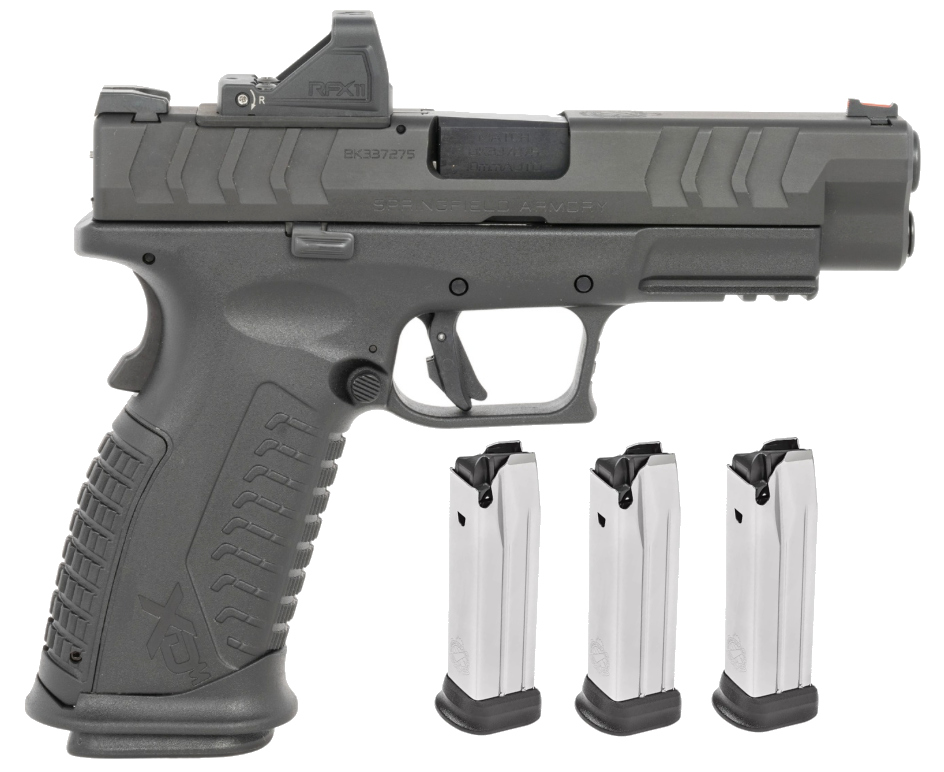 Springfield Armory XD(M) ELITE OSP TACTICAL RACK W/FIBER OPTIC, 10 MM, 4.5in, BLK,  4-16 mags