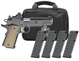 [PO9229AOS-PAC] Springfield Armory 1911 OPERATOR AOS U-NOTCH W/TRITIUM, 9 MM, 5in, BLK, 4-9 mags