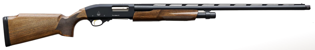 Akkar USA AKKAR 612 CALLAHAN, 12GA, 30", 3 IN, MATT BLACK, WALNUT STOCK WITH SHIMS, 5 EXT CHOKES