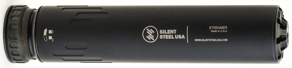 Silent Steel Streamer 7.62 Armor Black HUB 1.375×24 — STR-762-BLK-HUB-1_3/8X24