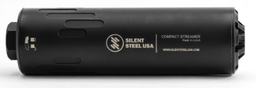 [CSTR-556-BLK-HUB-1_3/8X24] Silent Steel Compact Streamer 5.56 Armor Black HUB 1.375×24 — CSTR-556-BLK-HUB-1_3/8X24