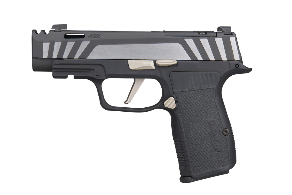 SIG Sauer P365-AXG Equinox 9mm 3.1" Optic Ready Compensated Pistol, X-RAY3 Sights, (3) 12rd Mags - 365AXG-9-COMP-EQ