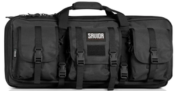[RB-2812DG-V1-BK] Savior Obsidian Black American Classic Shorty Double Rifle Bag, 28" Long