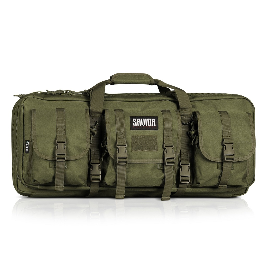 Savior American Classic Shorty OD Green 28" Double Rifle Bag — RB-2812DG-V1-OG