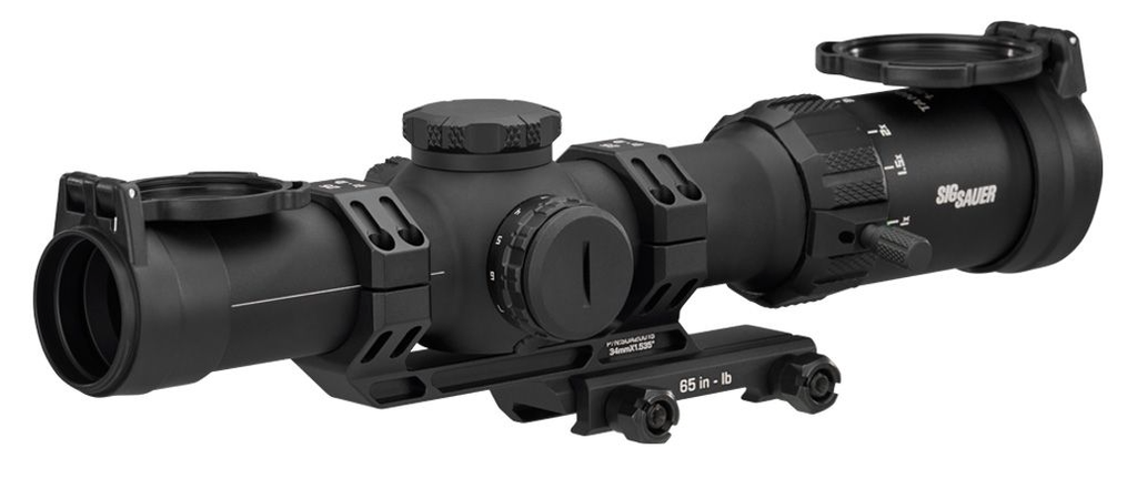 SIG TANGO-MSR COMPACT, 1-10X24MM, 30MM, SFP, HELLFIRE ILLUM. FL-10 RETICLE, CAPPED, BLK W/ 1.535 MSR-MOUNT