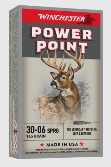 Winchester Power Point, .30-06, 165gr, SP, 20rd