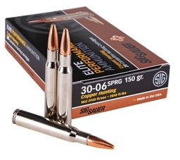 [E3006H1-20] Sig Sauer Ammo Elite Copper Hunting, 150gr, 30-06 SPRG, 20rd