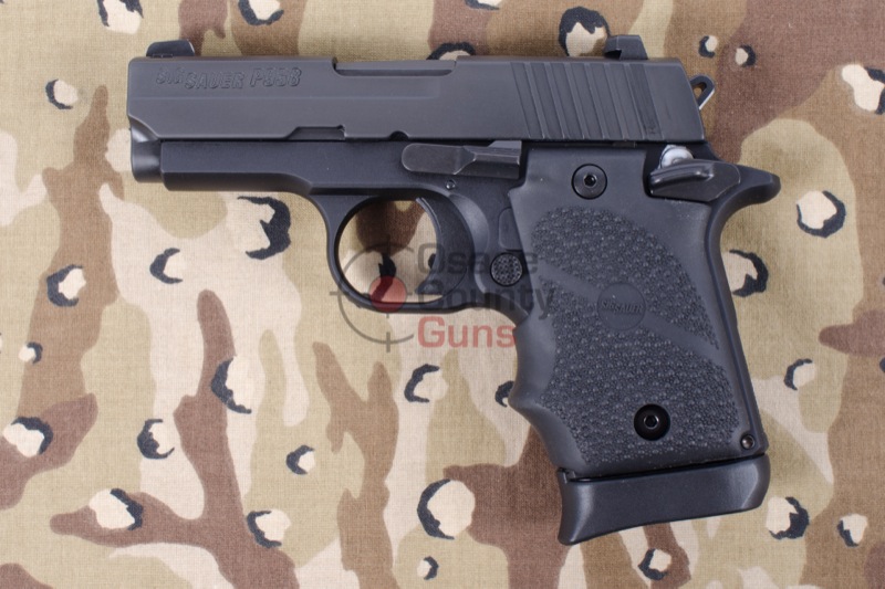 Sig Sauer P938 Black Rubber Grip, 9mm, 3" BBL, 7 Rds