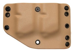 [H60067] Stealth Operator Twin Magazine Carrier, Belt Loops - Tan