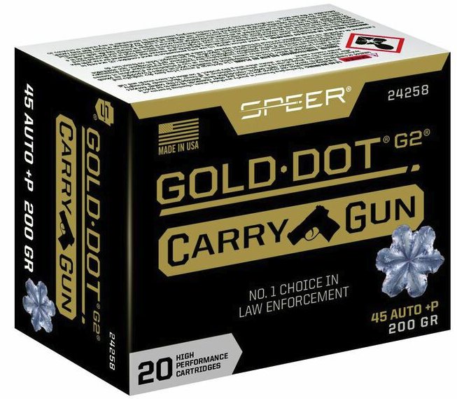 Speer Gold Dot Carry Gun HP - 200gr - .45 ACP - 20rd