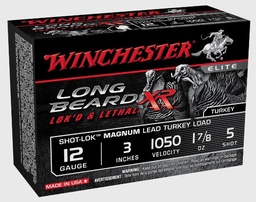 [STLB123M5] Winchester Long Beard XR, 12 Ga, 3", #5 shot 1-7/8 oz, Shot-Lok w/ Plated Lead, 10 Rds