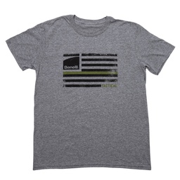 [95002L] Benelli Tactical Short Sleeve T-Shirt, Premium Heather - Large