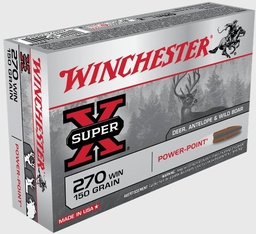 [X2704] Winchester Super-X PowerPoint - 150gr - .270 Winchester - 20rd
