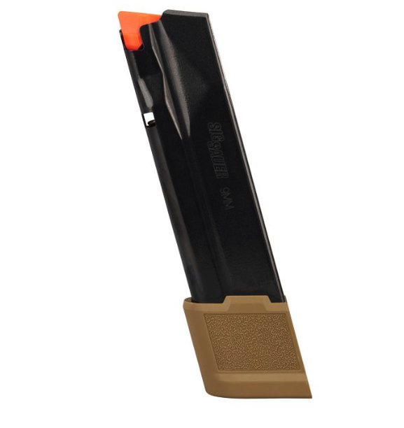 SIG MAGAZINE, P365, X-MACRO EXTENDED, 9MM, 21 RD, COYOTE