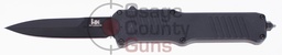[Hogue-54096] Hogue HK Incursion 3.9" Out the Front Automatic Bayonet Blade Black Finish Aluminum Frame - Matte Black