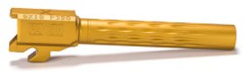 Faxon Sig P320 Fullsize Flame Fluted Barrel, Non-Threaded, TiN PVD