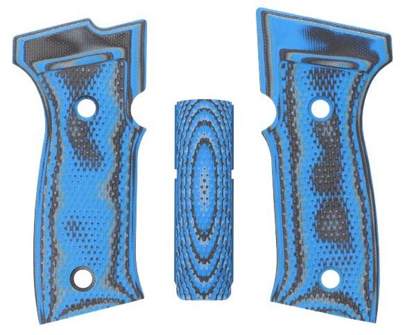 Sig Sauer P320 AXG Grips - G10 - Blue Lava