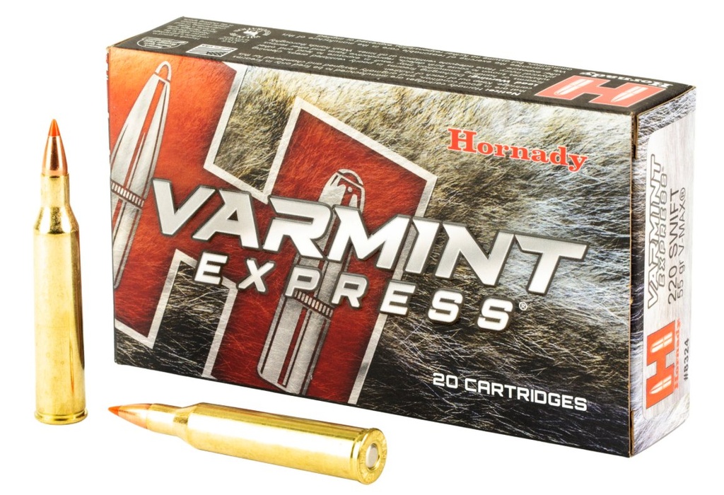 Hornady V-Max, .220 Swift, 55gr, 20rd