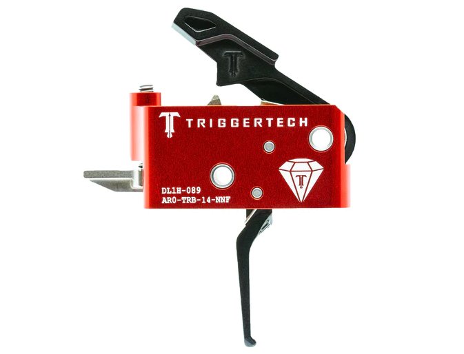 TriggerTech Diamond AR15 Trigger, Short Two Stage, Straight Flat