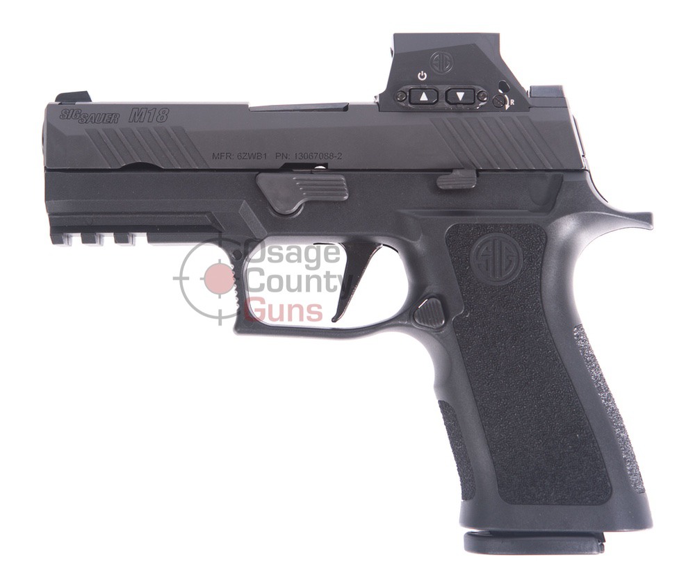 Sig Sauer SPP Only M18 w/ROMEOM17, Black, 9mm, 3.9" BBL, 17/21 Rds