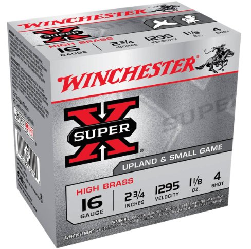 Winchester Super X  Heavy Game, 16 GAUGE 2-3/4 1295  1-1/8 , 25rd box