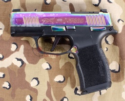 [365X-9-RBT-MS] Sig Sauer P365X Rainbow Titanium Slide, 9mm, 3.1" BBL, 12 Rds
