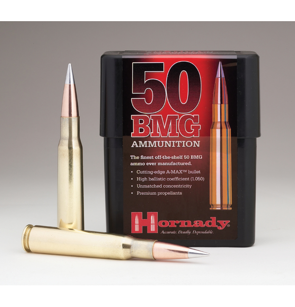 Hornady A-Max Match, 50 BMG, 750 Gr, 10 Rds