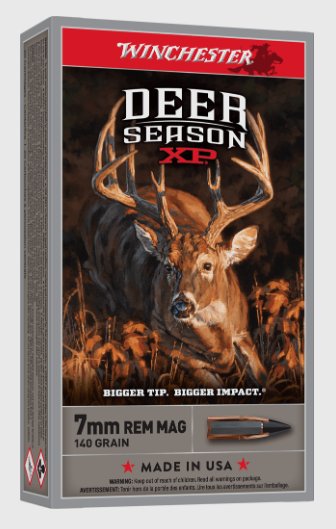Winchester Deer Season XP, Extreme Point Polymer Tip, 7mm Rem Mag, 140 Gr, 20 Rds