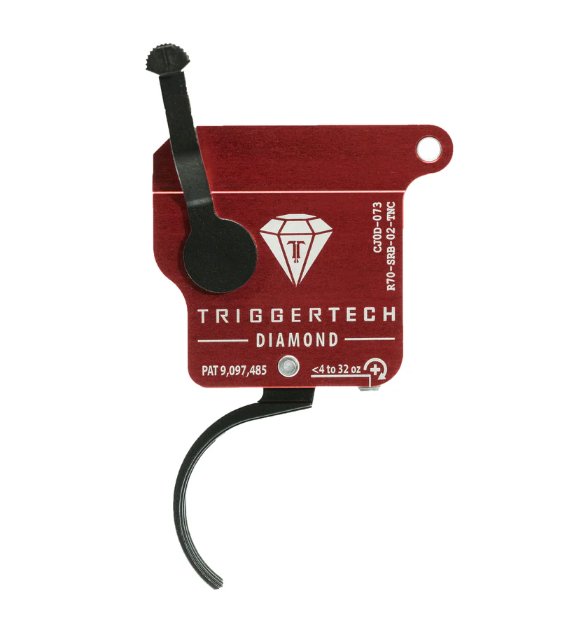 TriggerTech Rem 700 Diamond Traditional Curved Trigger, Black
