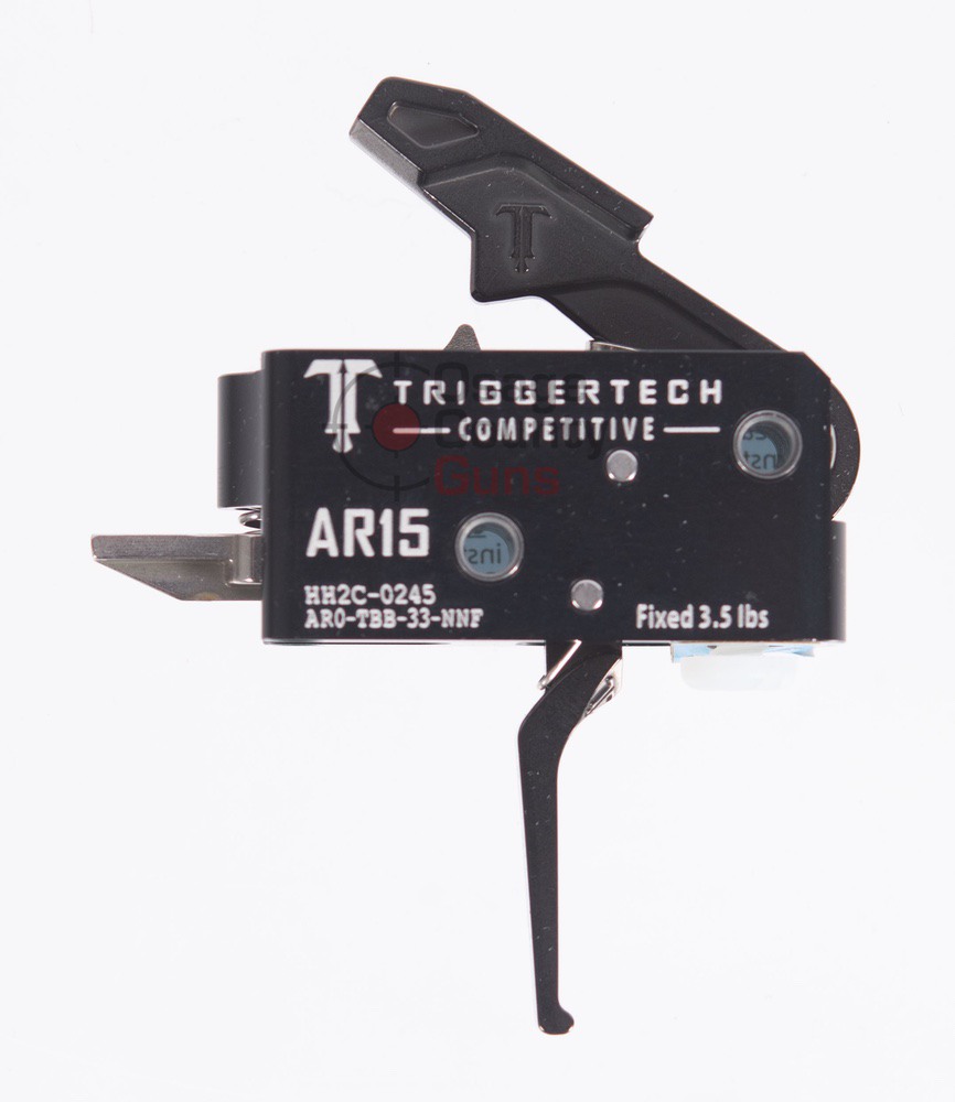 TriggerTech AR15 Flat Trigger, Fixed 3.5 lbs, PVD Black
