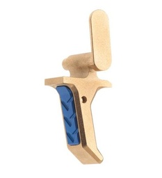 [TD-P320-TRIG-GOLD-BLUE] Tyrant CNC Trigger for Sig Sauer P320 - Gold/Blue