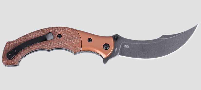 CRKT Ritual Compact, Brown, Micarta w/Stainless Steel Bolster