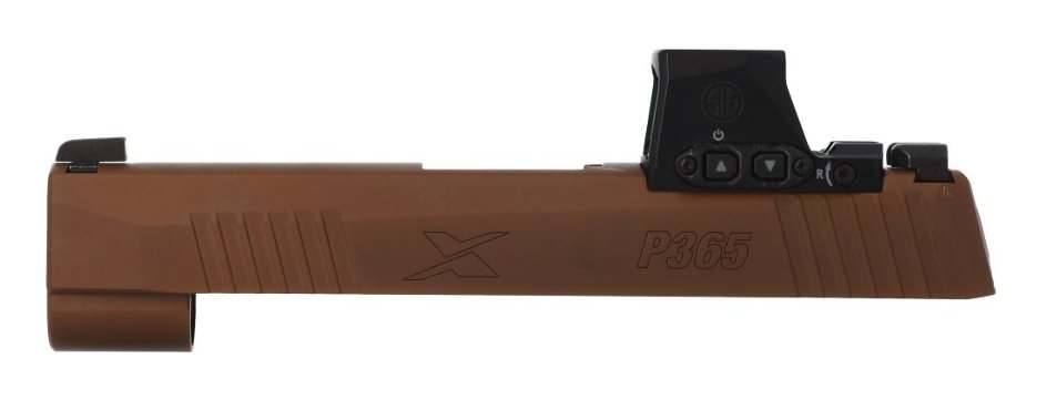Sig Sauer P365XL Slide Assy w/Romeo-X Compact, Coyote Brown