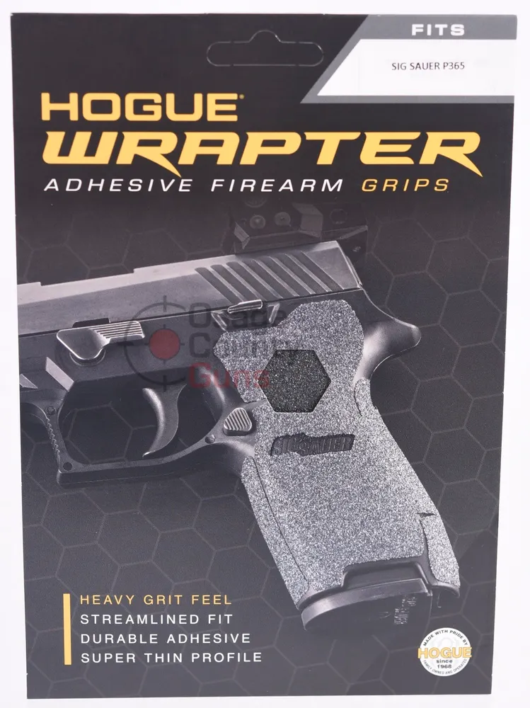 Hogue Sig Sauer P365 - Wrapter Grit Adhesive Grip - Black