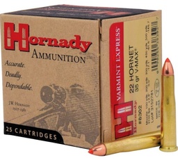 [8302] Hornady Varmint Express, 22 Hornet, 35 Gr, V-MAX, 25 Rds