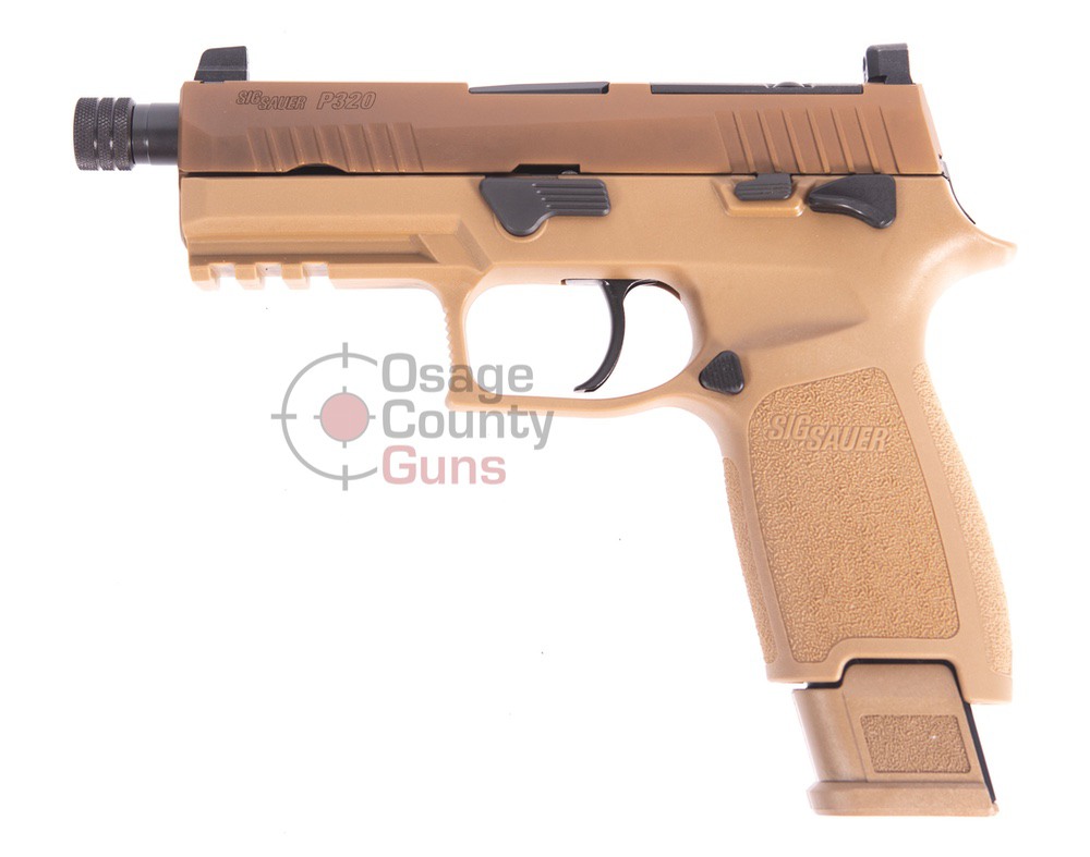 Custom Sig Sauer P320 Compact, Optic Ready, FDE, 9mm, 4.7" Threaded BBL, 17/21 Rds
