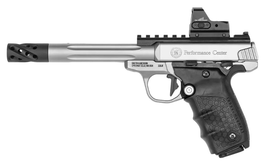 S&W SW22 Victory Target Model w/Optic, .22LR, 6" BBL Fluted, 10 Rds