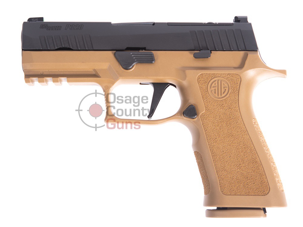 Sig Sauer P320 Carry OR Two Tone, Coyote/Black, 9mm, 3.9" BBL, 2x17 Rds