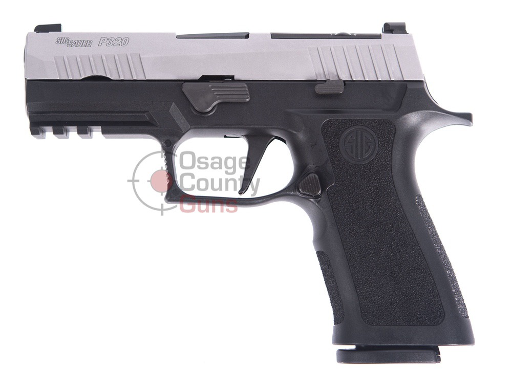 Sig Sauer P320 Carry OR Two Tone, Stainless/Black, 9mm, 3.9" BBL, 2x10 Rds