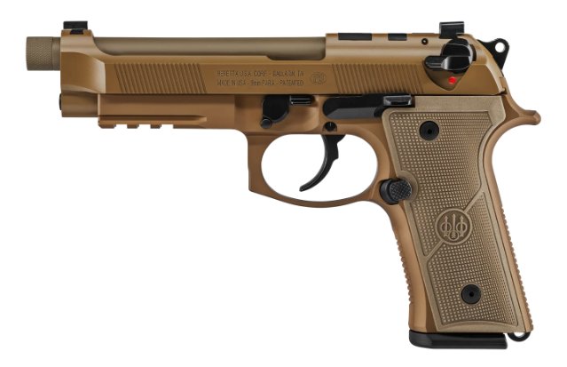 Beretta M9A4 Full Size FDE, 9mm, 5.1" BBL Threaded, 15 Rds
