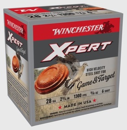[WE28GT6] Winchester Ammo Xpert, 28 Ga, 2.75", 5/8 oz, Steel Shot, 6 Shot, 25 Rds