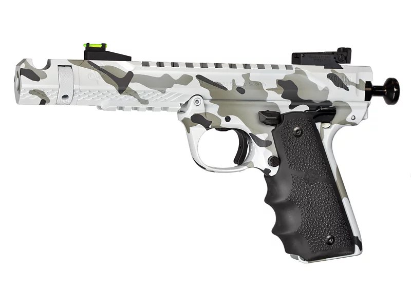 Volquartsen Arctic Camo Black Mamba, .22 LR, 4.5" BBL, 10 Rds