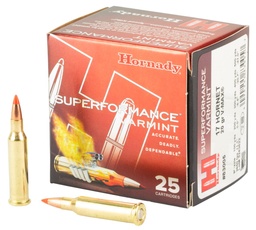 [83005] Hornady Superperformance V-Max, .17 Hornet, 20gr, 25rd