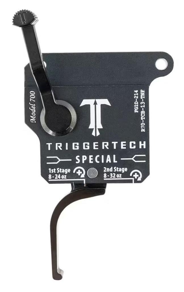 TriggerTech Remington 700 Two-Stage Black Special Trigger, Flat