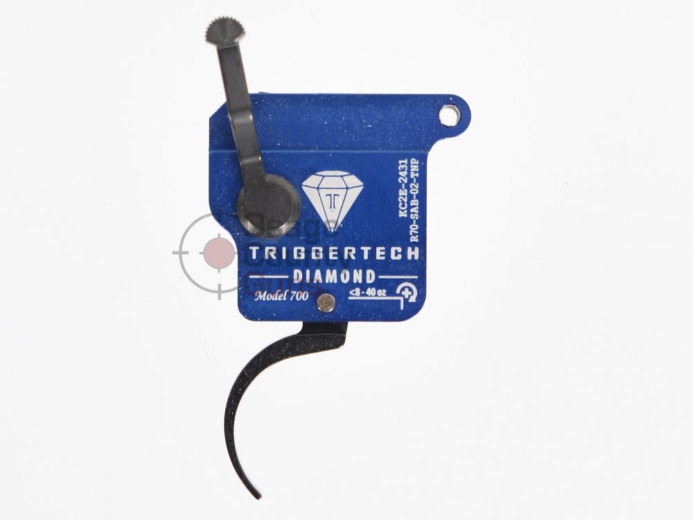 TriggerTech Rem 700 Rough Diamond Curved Trigger - Black