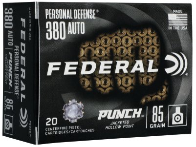Federal PUNCH Personal Defense JHP - 85gr - .380 ACP - 20rds