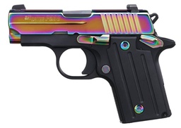 [238-380-RBT2] Sig Sauer P238 Titanium Rainbow, SAO, .380 Auto, 2.7" BBL, 6 Rds