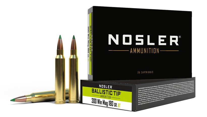 Nosler 300 Win Mag, 180 Gr, Ballistic Tip, 20 Rds